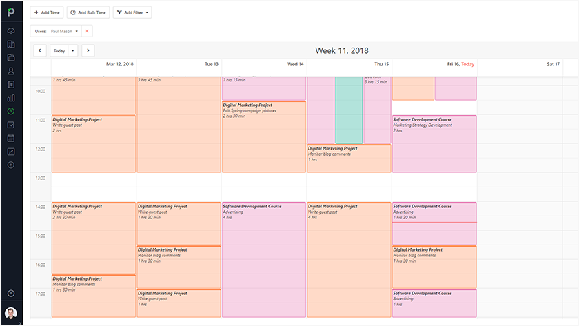 Paymo timesheet