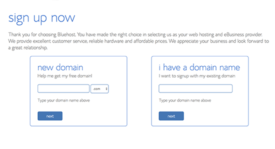 Choose a domain name