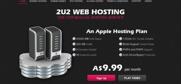 Doubleyoutoo.com.au Web Hosting Shared Cloud Semi-dedicated