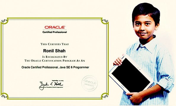 10 Year Old Ronil Scored 100 Percent In Java Exam