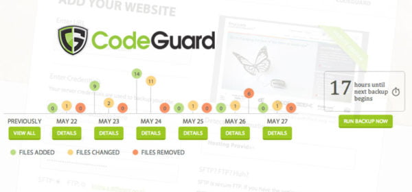 CodeGuard Backup Website Monitoring