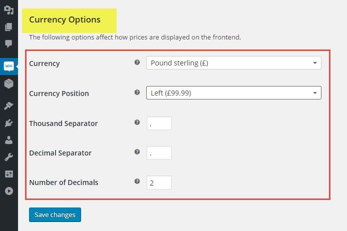 WooCommerce Settings General Store Setup Hosting Customer Billing Location