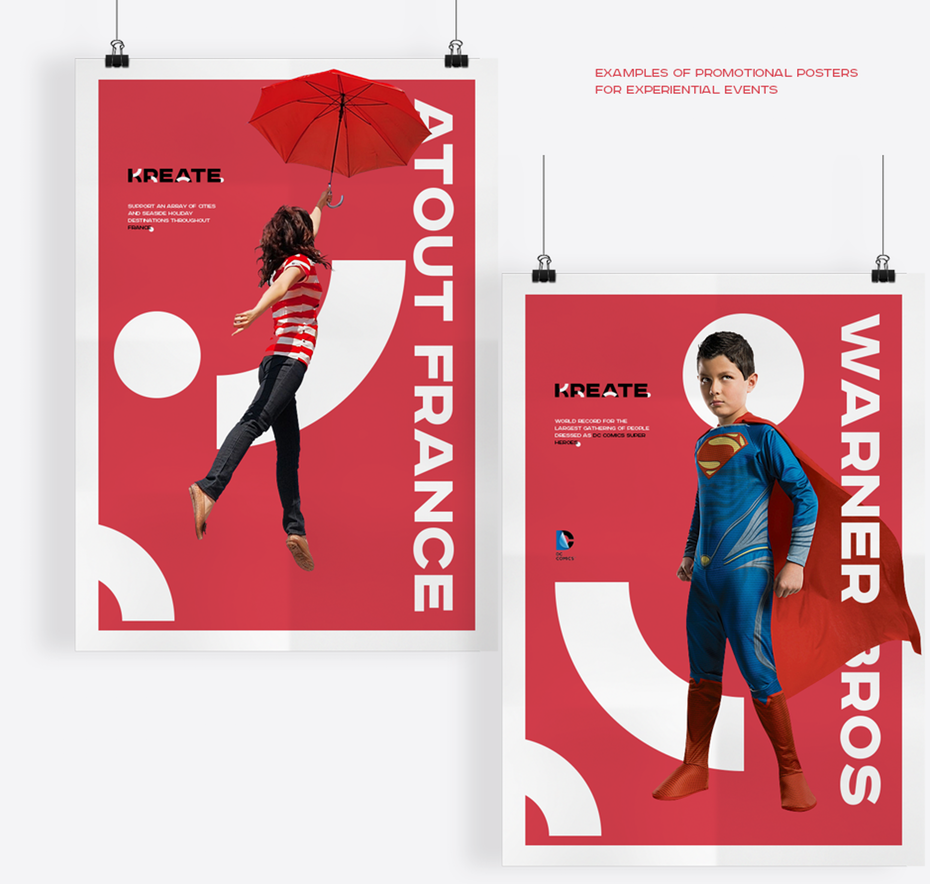 Red brand identity mockup poster design images