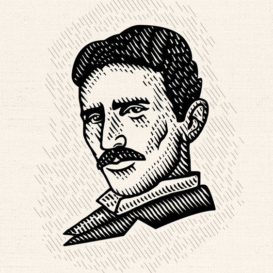 Nikola Tesla portrait