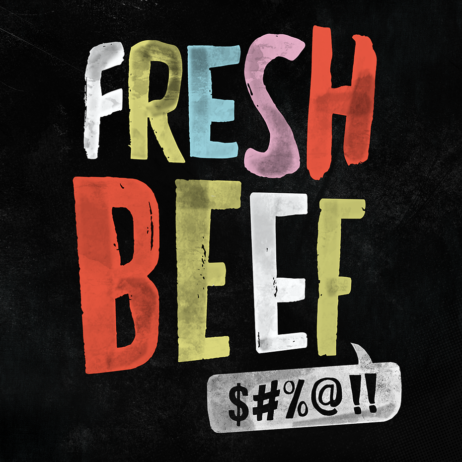 Fresh Beef podcast branding