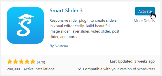 Activate Smart Slider 3