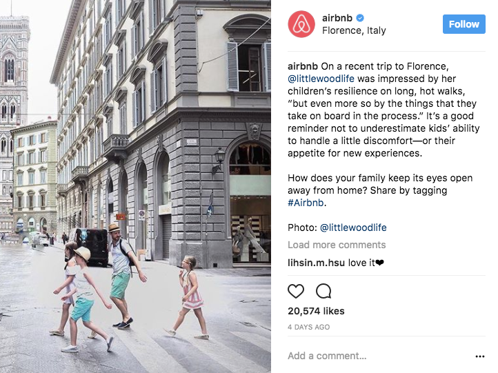 Airbnb user-generated content