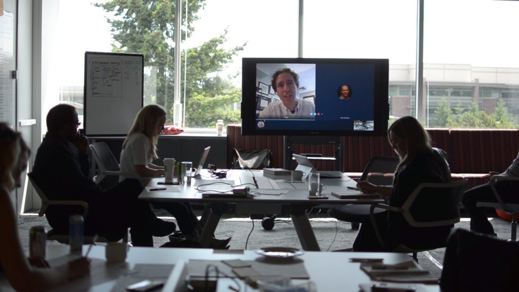 WE co-founder Craig Kielburger shown in a Skype conversation