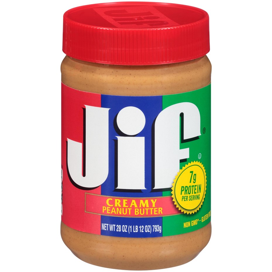 JIF PEANUT BUTTER JAR