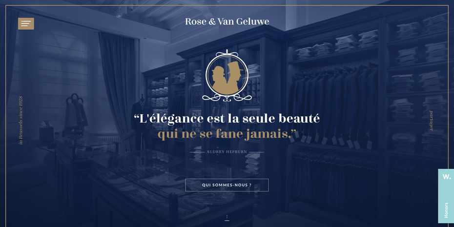 Rose & Van Geluwe web design