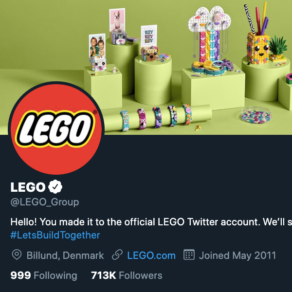 LEGO’s Twitter avatar