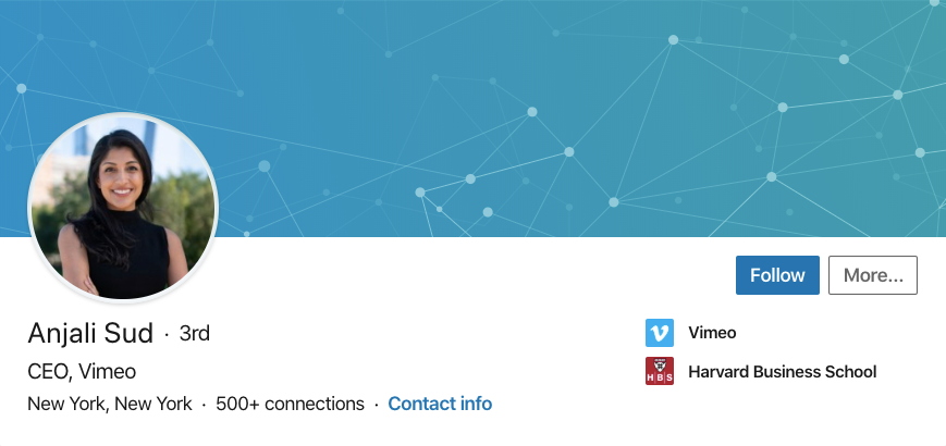 LinkedIn profile screenshot