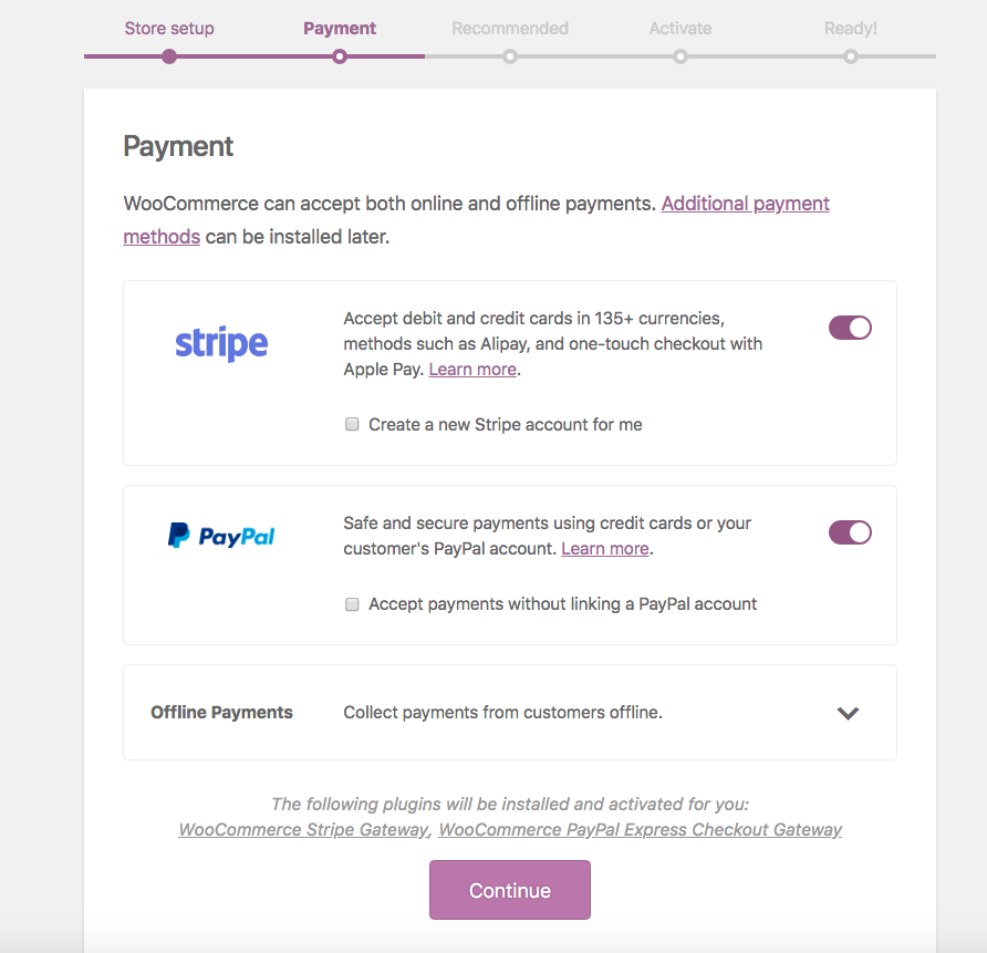 Select bank transfer, check, or COD. Additional payment gateways can be added later.