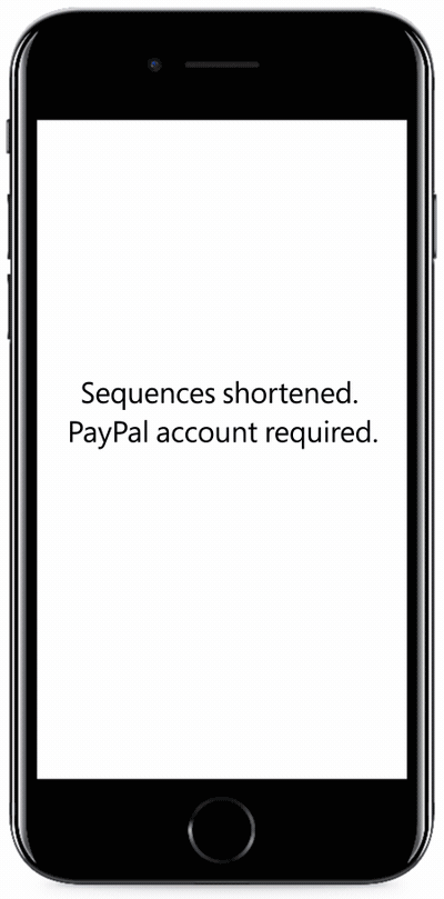 GIF of how Send Money works on Skype with PayPal