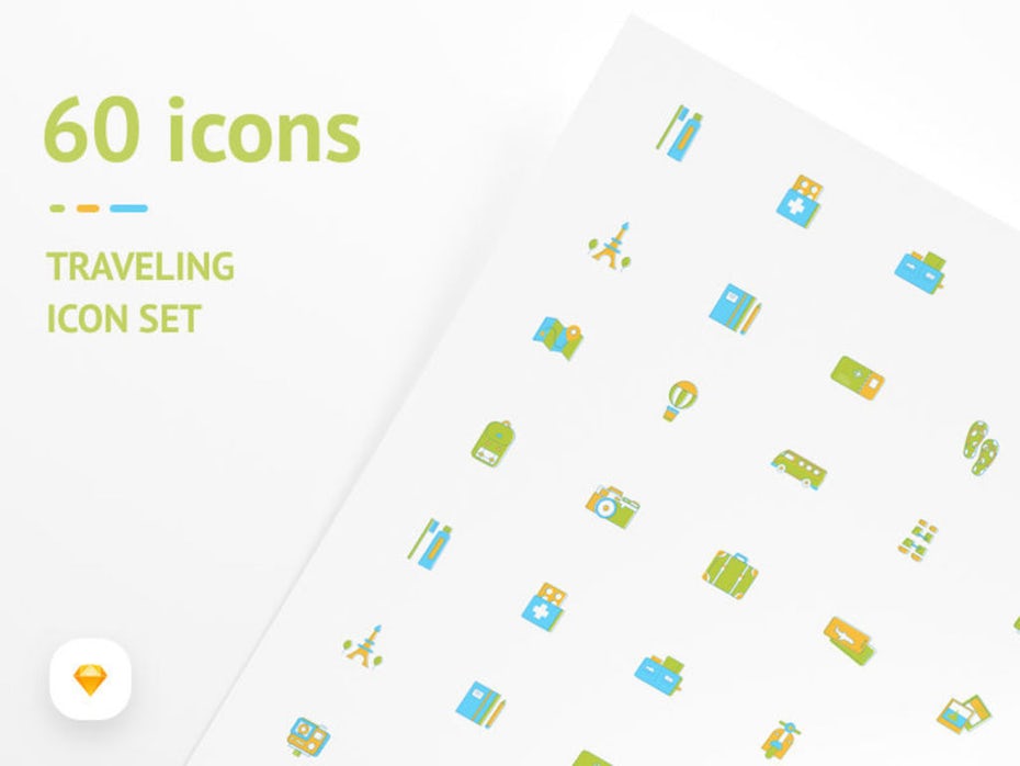  Free travel icon set