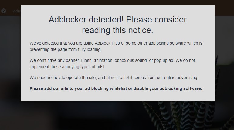 anti ad blockers - Ad Blocker Notify