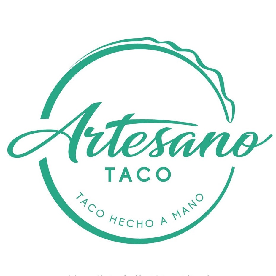 classic taco logo with custom font