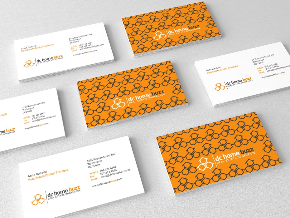 dc home buzz business card design