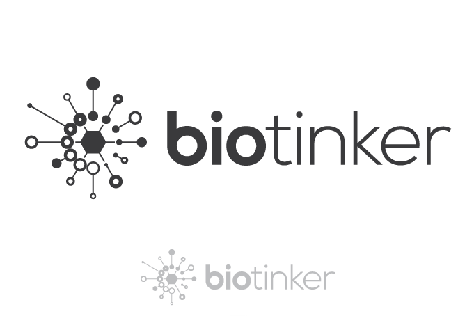 biohacking logo with connected circles