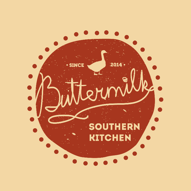 quirky hand-drawn restaurant logo with cozy fun vibe