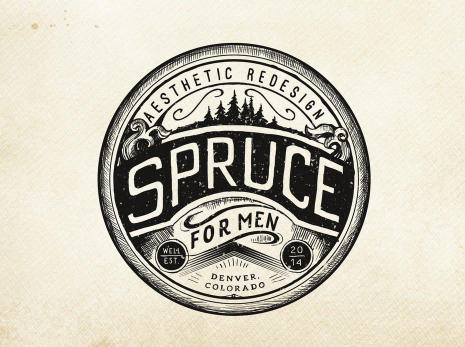 handdrawn vintage logo design