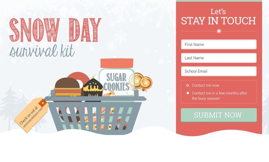 Snow Day Survival Kit website