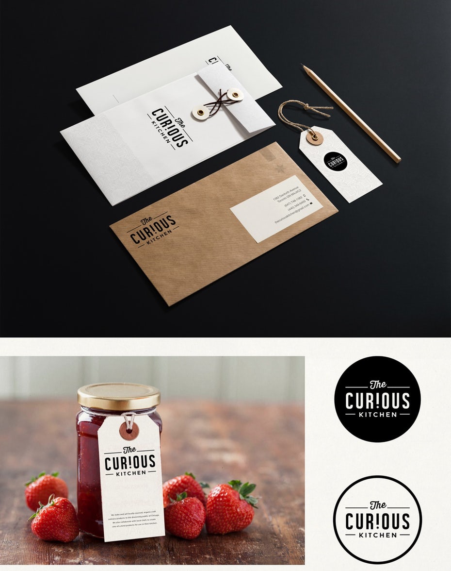 Corporate design for The Curious Kitchen
