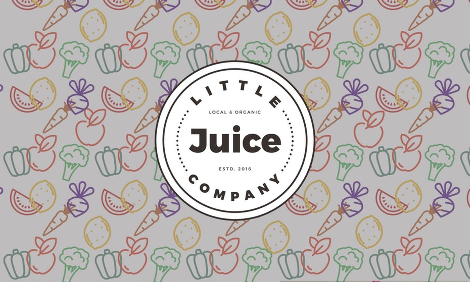 fun casual and modern juice bar logo