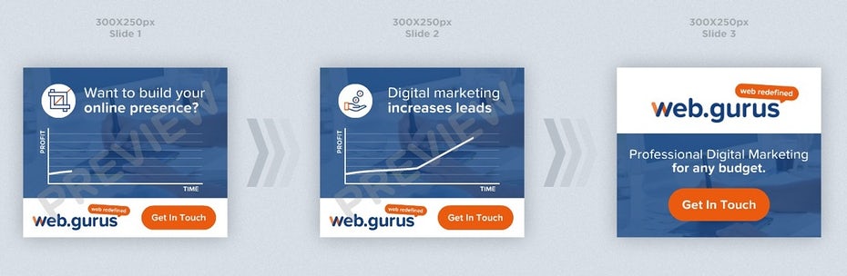 WebGurus banner ad design