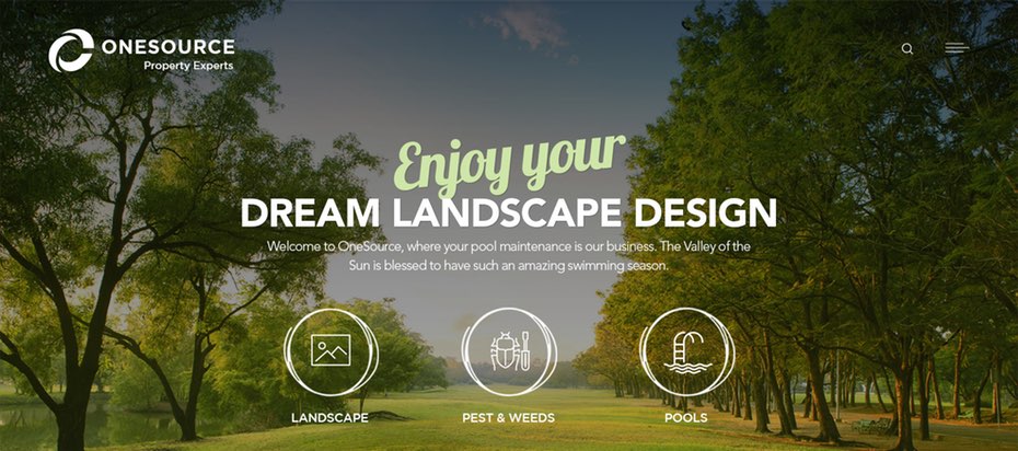 Landscape design website