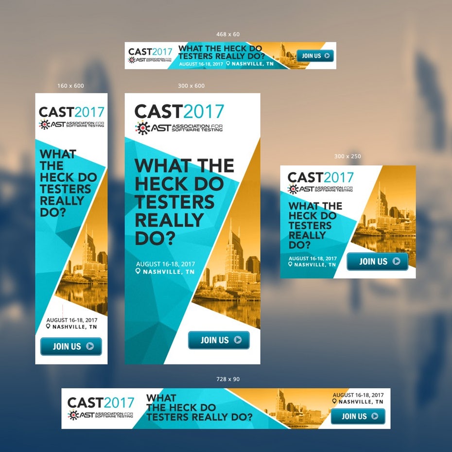 CAST 2017 Banner ad design