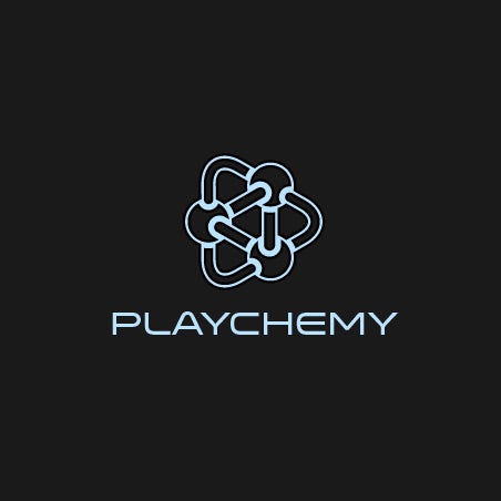 A scientific and clean logo for a game
