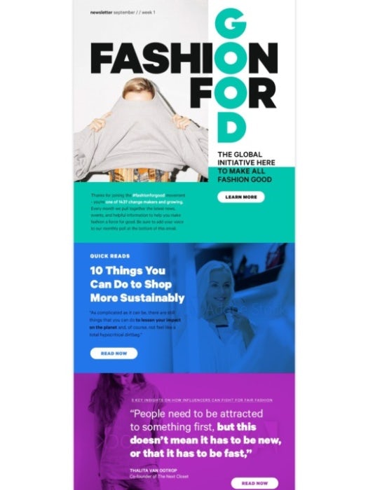beautiful modern colorful newsletter design