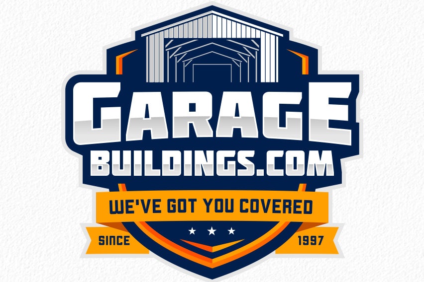 garage with the text “garagebuildings.com”