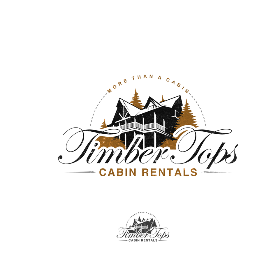 Logo design for Timber Tops Cabin Rentals