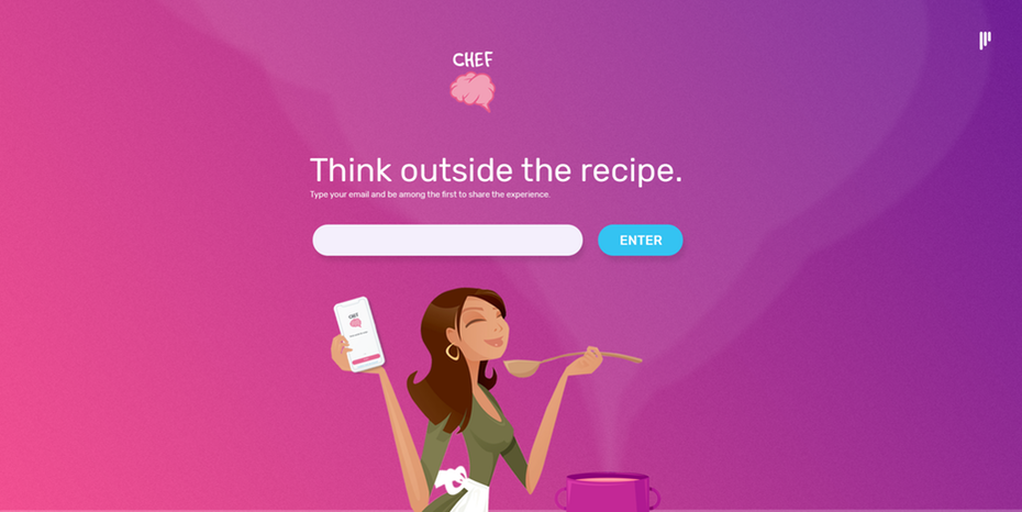 ChefBrain app landing page