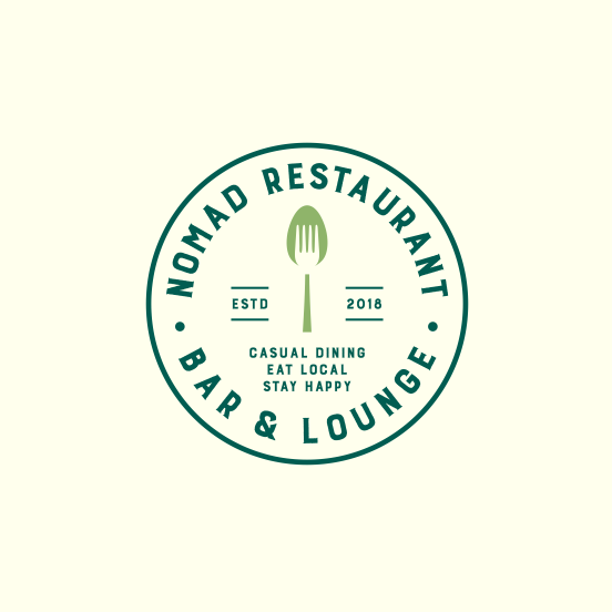 simple classic restaurant logo emblem