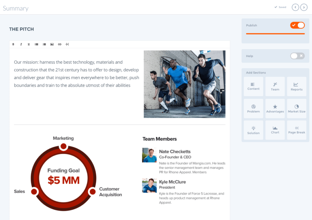 BizPlan Business Plan Visual Layout Builder