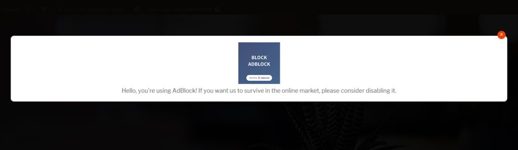 anti ad blockers - Block AdBlock plugin