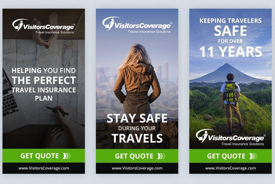 Travel banner ad design