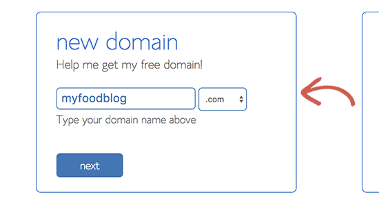 Choose domain name