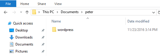 Copy WordPress folder