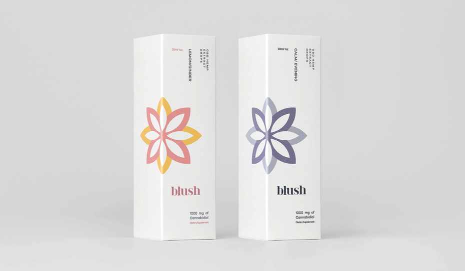 minimal cbd packaging and logo