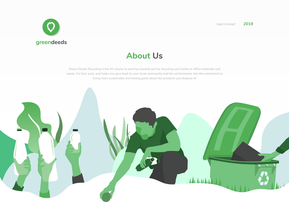 greendeeds app design