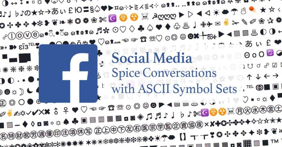 Google Gmail Twitter Facebook ASCII Symbols Conversations