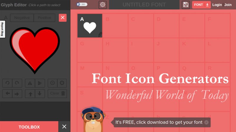 Download The Glyphter Svg Font Icons Generator Connect Website Hosting Design