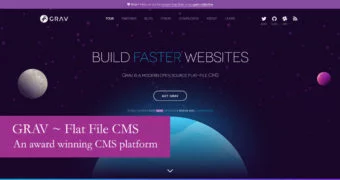 GRAV Flat File CMS Content Management System Database Hosting Visual Editor Post Blog Website