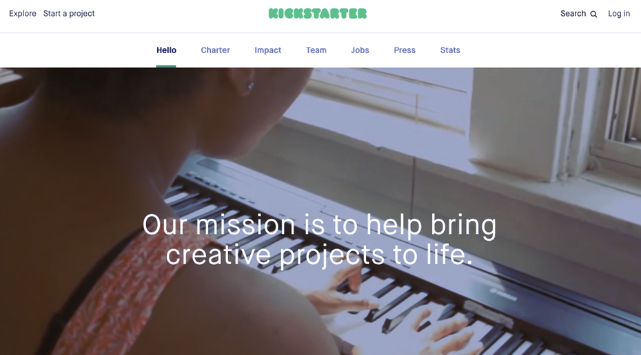 Screenshot from Kickstarter