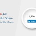How To Add Official LinkedIn Share Button In WordPress
