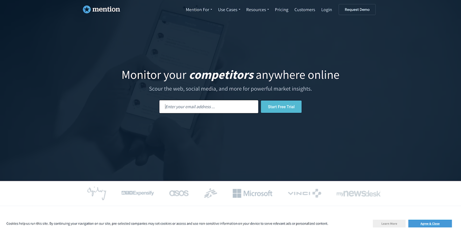 Mention pr tool website